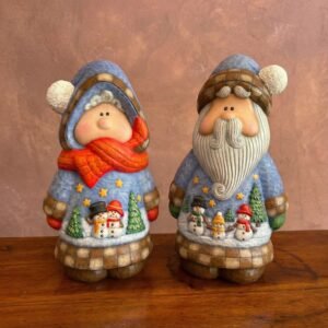 PAPA Y MAMA NOEL EN CERAMICA