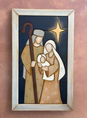 Cuadro en piezas de Sagrada Familia con estrella